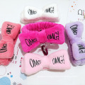 Wholesale OMG Super Soft Flannel Fur Headband Bow Headband Facial Makeup Hairband